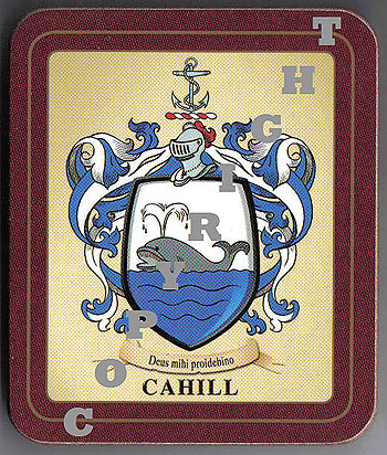 Cahill Family Irish Heraldic Coasters