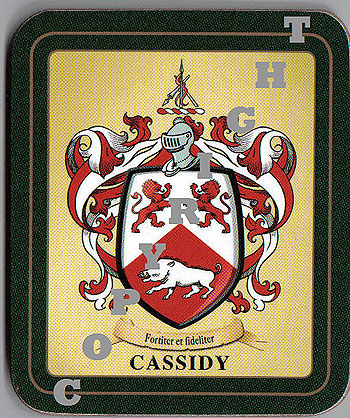 Cassidy Family Irish Heraldic Coasters