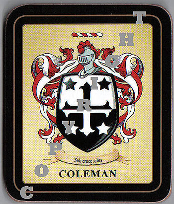 Coleman Family Irish Heraldic Coasters