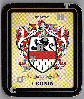 Cronin Family Irish Heraldic Coasters