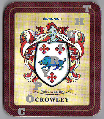 Crowley Family Irish Heraldic Coasters