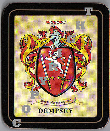 Dempsey Family Irish Heraldic Coasters