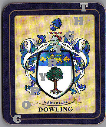 Dowling Family Irish Heraldic Coasters