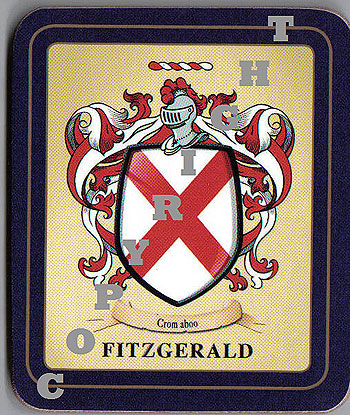 Fitzgerald Family Irish Heraldic Coasters