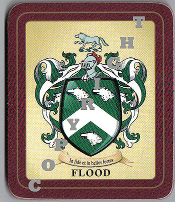 Flood Family Irish Heraldic Coasters