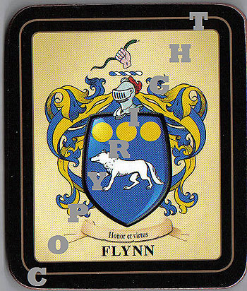 Flynn Family Irish Heraldic Coasters