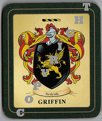 Griffin Family Irish Heraldic Coasters