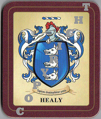 Healy Family Irish Heraldic Coasters