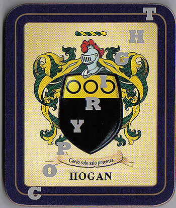 Hogan Family Irish Heraldic Coasters