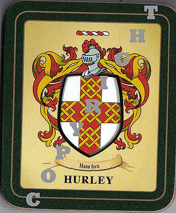 Hurley Family Irish Heraldic Coasters