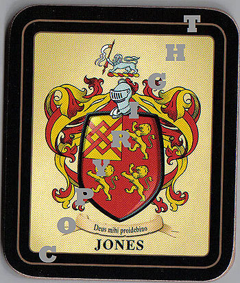 Jones Family Irish Heraldic Coasters