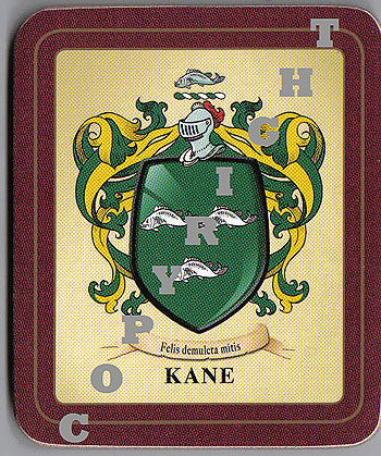 Kane Family Irish Heraldic Coasters