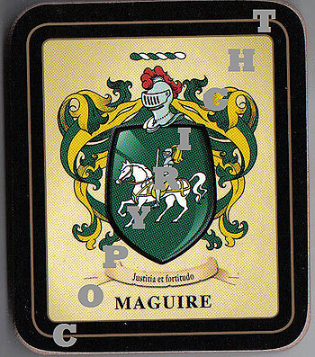 Maguire Family Irish Heraldic Coasters