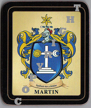 Martin Family Irish Heraldic Coasters