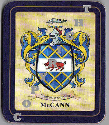 McCann Family Irish Heraldic Coasters