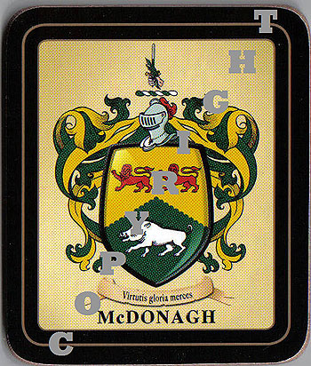 McDonagh Family Irish Heraldic Coasters