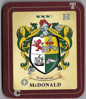 McDonald Family Irish Heraldic Coasters