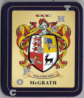 McGrath Family Irish Heraldic Coasters