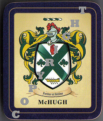 McHugh Family Irish Heraldic Coasters