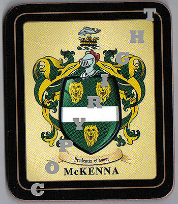 McKenna Family Irish Heraldic Coasters