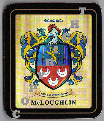 McLoughlin Family Irish Heraldic Coasters