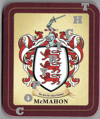 McMahon Family Irish Heraldic Coasters