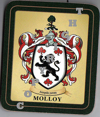 Molloy Family Irish Heraldic Coasters