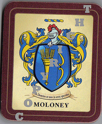 Moloney Family Irish Heraldic Coasters