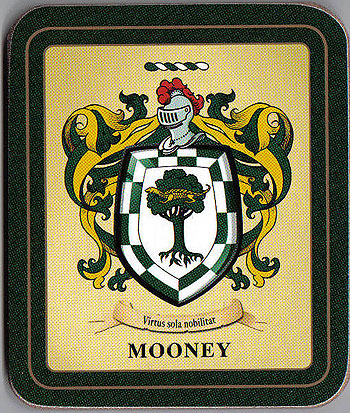 Mooney Family Irish Heraldic Coasters