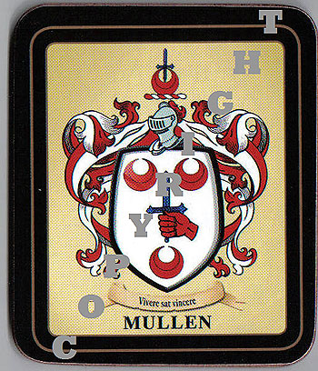 Mullen Family Irish Heraldic Coasters