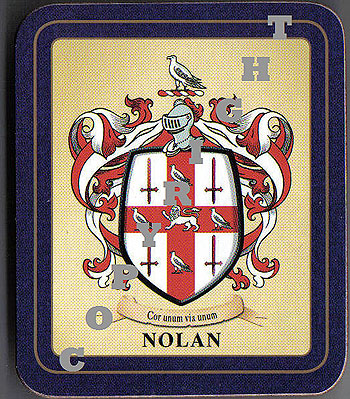 Nolan Family Irish Heraldic Coasters