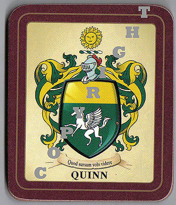 Quinn Family Irish Heraldic Coasters