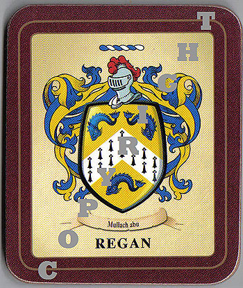 Regan Family Irish Heraldic Coasters