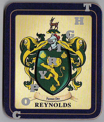 Reynolds Family Irish Heraldic Coasters