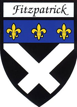 Family Name Stickers - Fitzpatrick Coat Of Arms