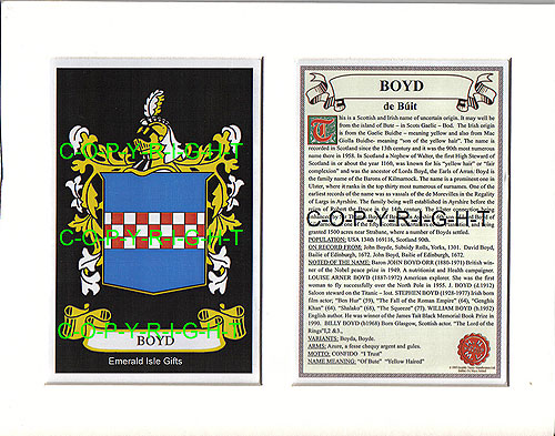 history wedding word History Heraldic  Family and Boyd Crest Mounts