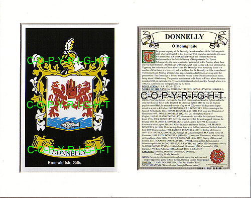 Donnelly Family Crest and Name History