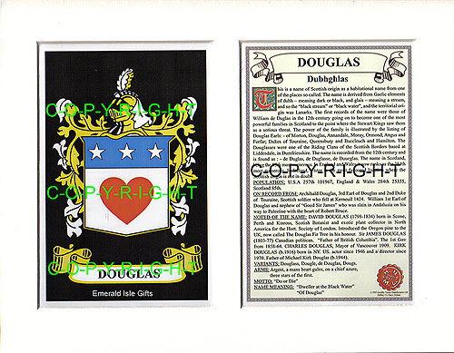 Douglas Family Crest and Name History