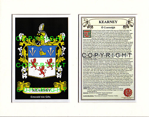 Kearney Family Crest and Name History