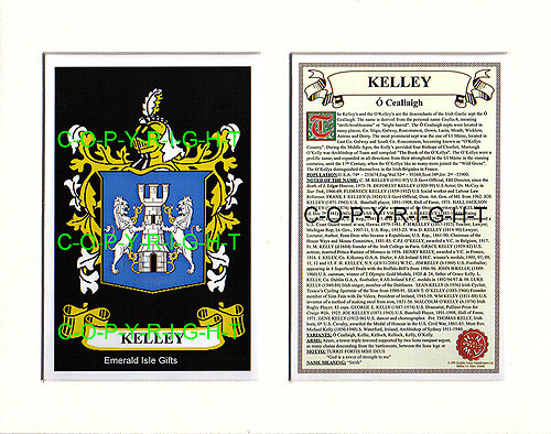 KELLETT to KIELTY Family Crest and Name History