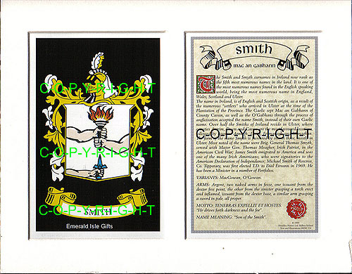 Smith Family Crest and Name History