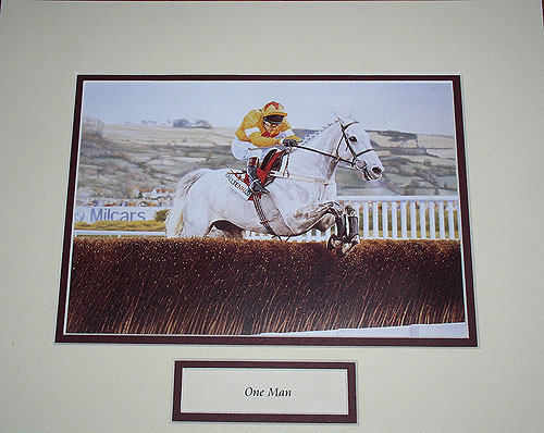 One Man Mounted Picture