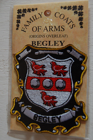 Begley Embroidered Patch - Coat of Arms