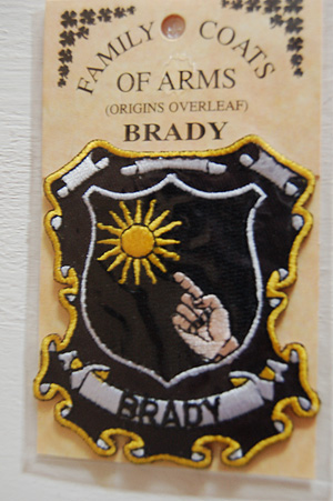 Brady  Embroidered Patch - Coat of Arms