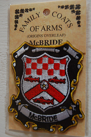 McBride Embroidered Patch - Coat of Arms