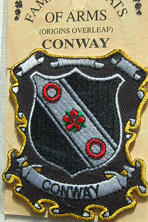 Conway Embroidered Patch - Coat of Arms