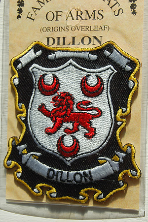 Dillon Embroidered Patch - Coat of Arms