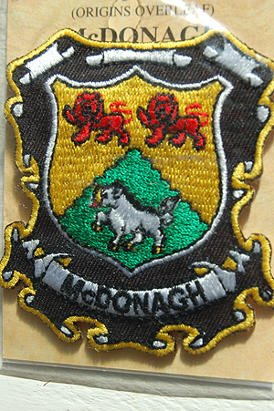 McDonagh Embroidered Patch - Coat of Arms