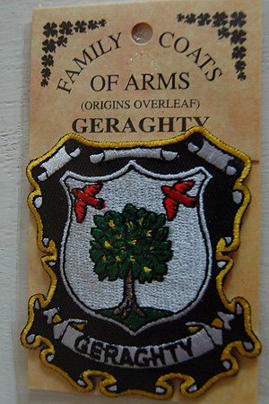 Geraghty Embroidered Patch - Coat of Arms