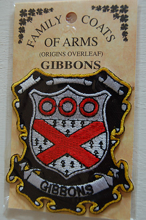 Gibbons Embroidered Patch - Coat of Arms